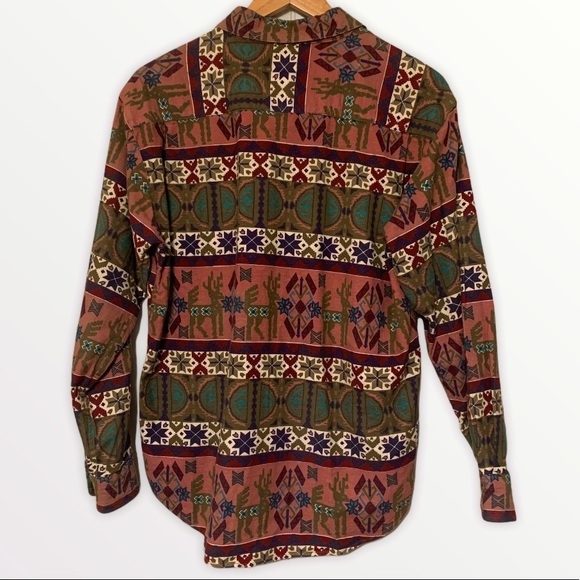 Vintage | Printed Western Button Down - Picture 4 of 7